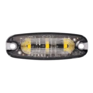 LED Global 3 LED Amber Warning Strobe - Slim, R65 Approved with 3M Adhesive - LG763