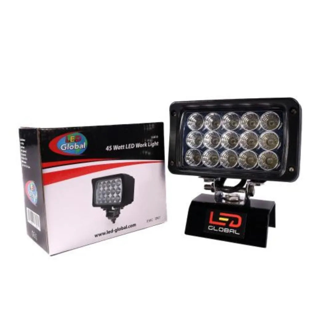 LED Global 45Watt Rectangle Bonnet Work Light 
