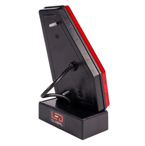 LED Global 9-33V LED Triangular Combination Tail Light with Built-In Smart Resistor (LH)