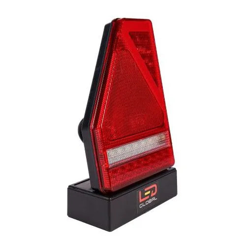 LED Global 9-33V LED Triangular Combination Tail Light with Built-In Smart Resistor (LH)
