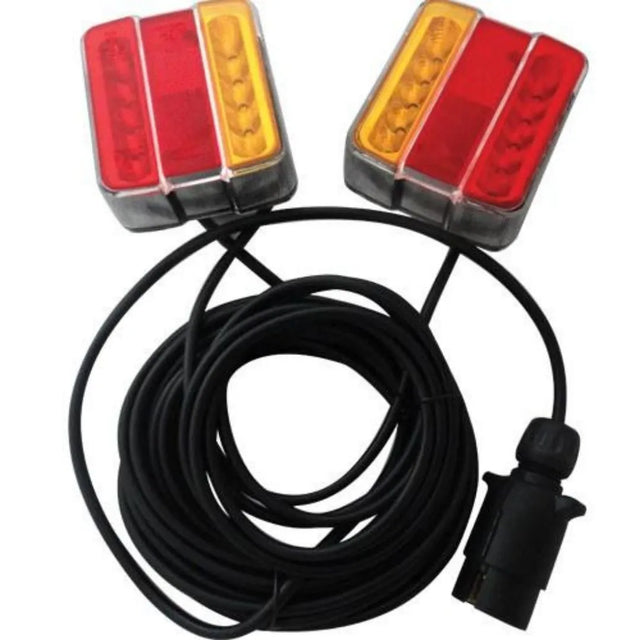 LED Global Magnetic Trailer Tail Light Set (12 Metre Cable)