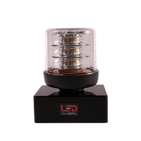 LED Global One Bolt Clear Lens Warning Beacon