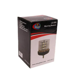 LED Global One Bolt Clear Lens Warning Beacon