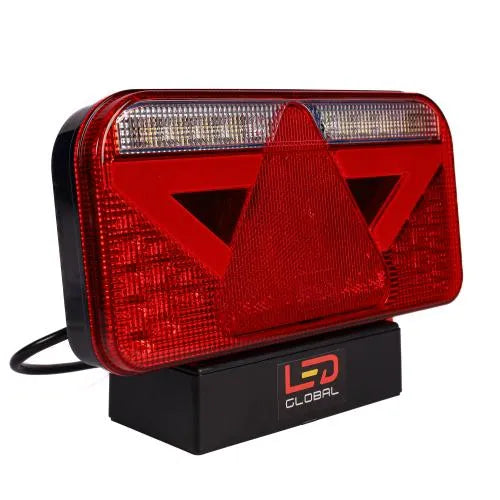 LED Global Rectangular Combination Tail Light with Triangle LH