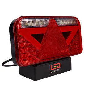LED Global Rectangular Combination Tail Light with Triangle LH