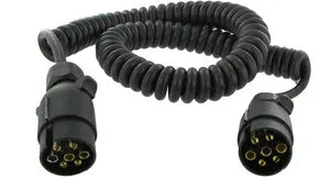 LED Global 7 Pin Coiled Extension Lead (Male/Male)