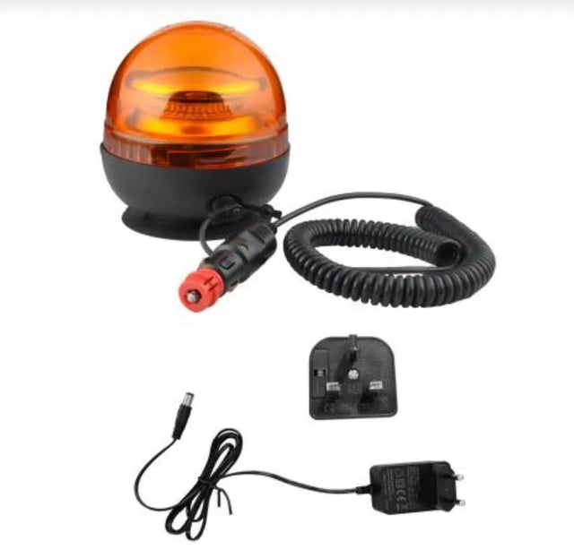 LED Rechargeable Magnetic Beacon LG715 | Amber Flash, 3 Flash Patterns, IP65