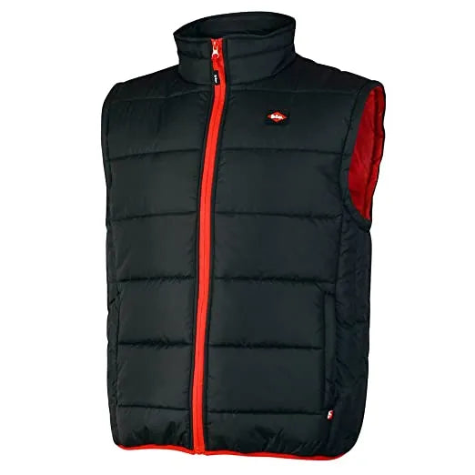 Lee Cooper LCVST706 Men's Lightweight Padded Work Bodywarmer | Water-Resistant Safety Vest