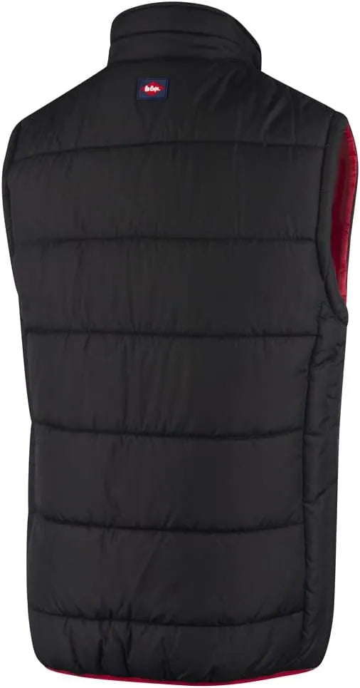 Lee Cooper LCVST706 Men's Lightweight Padded Work Bodywarmer | Water-Resistant Safety Vest