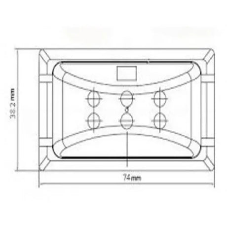 LED Global 12/24V LED Marker Light (amber)