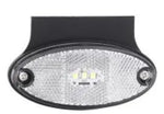 LED Oval Marker Light with Bracket WHITE
