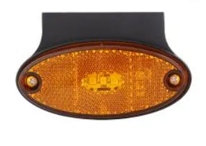 LED Oval Marker Light with Bracket (AMBER)