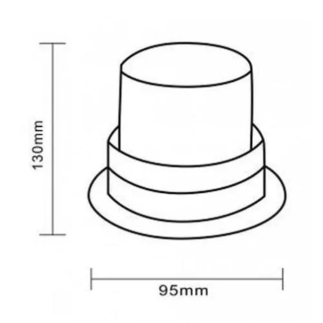 LED Global LG672 LED Magnetic Low Profile Beacon R65 Approved