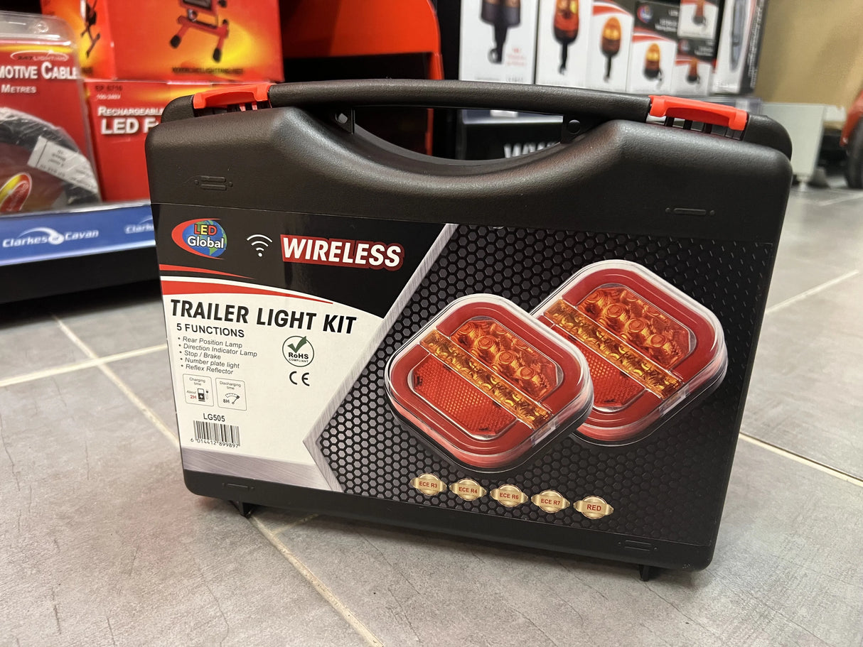 LED Global Wireless LED Magnetic Trailer Tail Light Kit