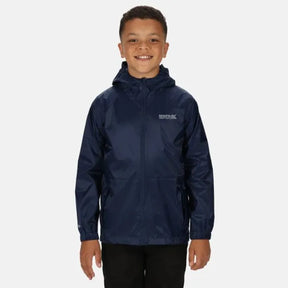 Regatta Kids' Pack It Lightweight Waterproof Hooded Packaway Walking Jacket Midnight