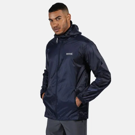 Regatta Men's Pack-It III Lightweight Waterproof Walking Jacket Navy