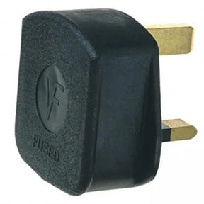 Plug Top / 13A / Black Rubber