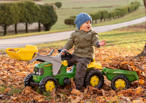 Rolly John Deere Kid Pedal Tractor with Loader & Trailer