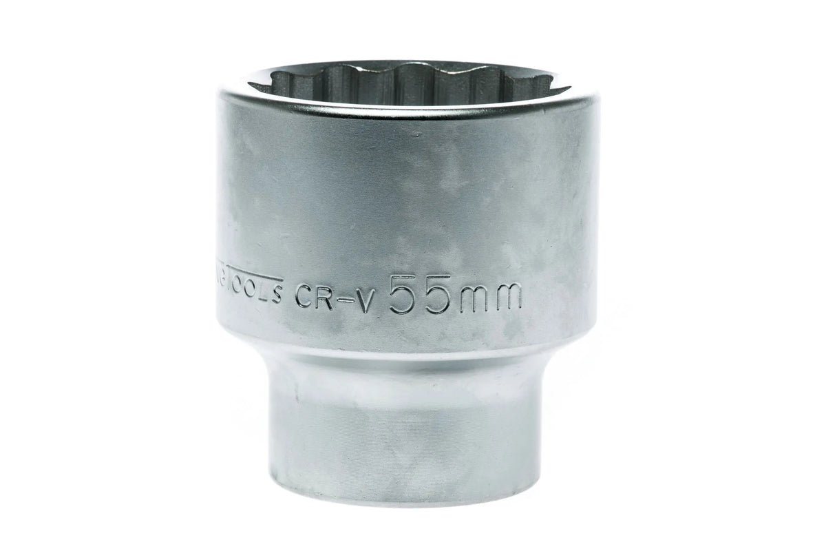 Teng Tools 1" Drive 12 Point Regular Metric Sockets (Sold Separately) - 55mm