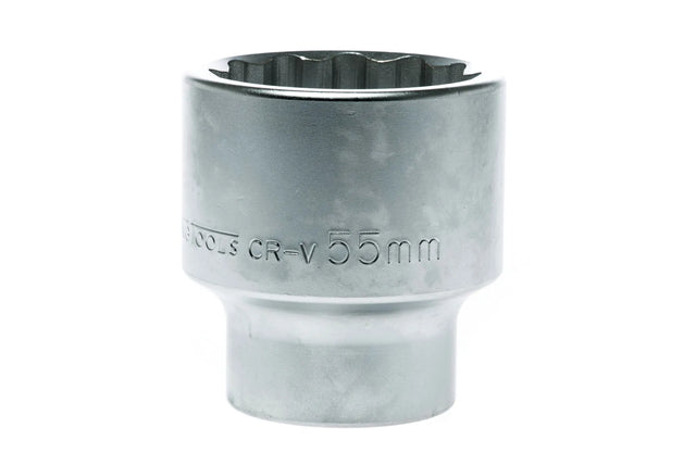 Teng Tools 1" Drive 12 Point Regular Metric Sockets (Sold Separately) - 55mm