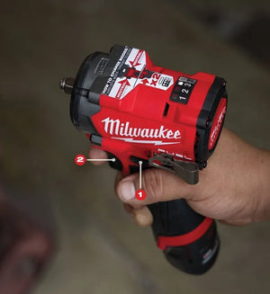 Milwaukee M12 FUEL 3/8" Compact Impact Wrench with Friction Ring Bare Unit (M12 FCIWF38G3-0)