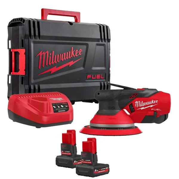 Milwaukee M12FROS5-502X 150mm Orbital Sander Kit