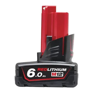 Milwaukee M12 12V 6.0Ah Red Lithium-Ion Battery