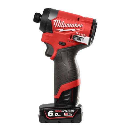 Milwaukee M12 FUEL 1/4" Sub Compact Impact Driver Kit with 2 x 6.0Ah Batteries (M12 FID2-602X)