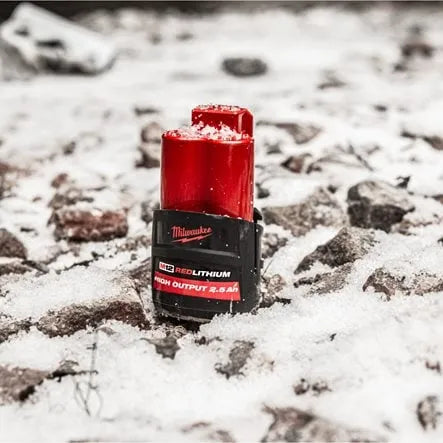 Milwaukee M12 HIGH OUTPUT 2.5 Ah Battery | Increased Power & Cooler Operation