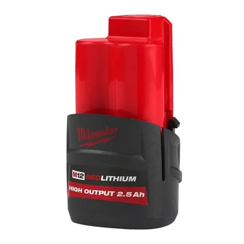 Milwaukee M12 HIGH OUTPUT 2.5 Ah Battery | Increased Power & Cooler Operation