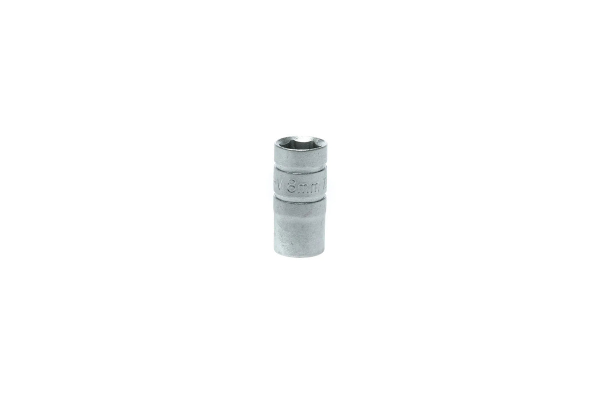 4-13mm Teng Tools 1/4" Drive, Regular, 6 Point Socket - 8mm