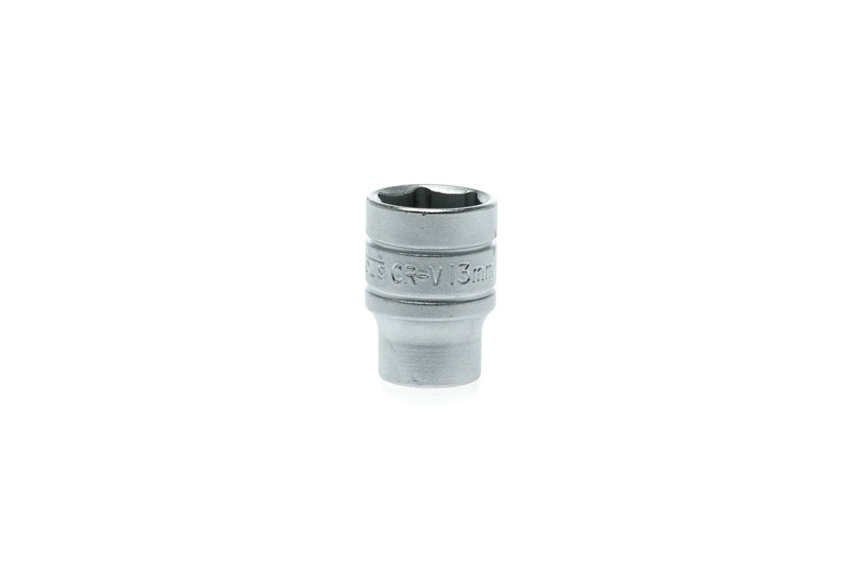 4-13mm Teng Tools 1/4" Drive, Regular, 6 Point Socket - 13mm