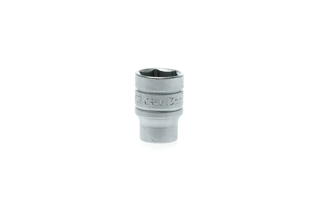 4-13mm Teng Tools 1/4" Drive, Regular, 6 Point Socket - 13mm