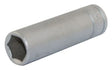Teng Tools 1/4'' Deep Socket 13mm – 6 Point Metric Hex with Satin Finish | M140613-C