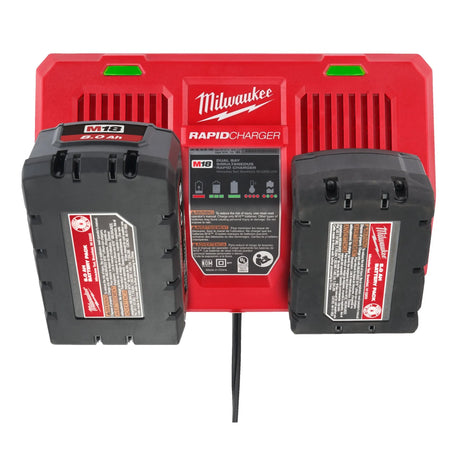 Milwaukee M18 Dual Bay Rapid Charger for M18 REDLITHIUM Batteries (M18 DFC)