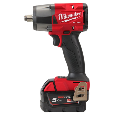 Milwaukee M18 FUEL ½″ Impact Wrench Kit - 881 Nm Torque, 2x 5.0Ah Batteries, Case & Charger