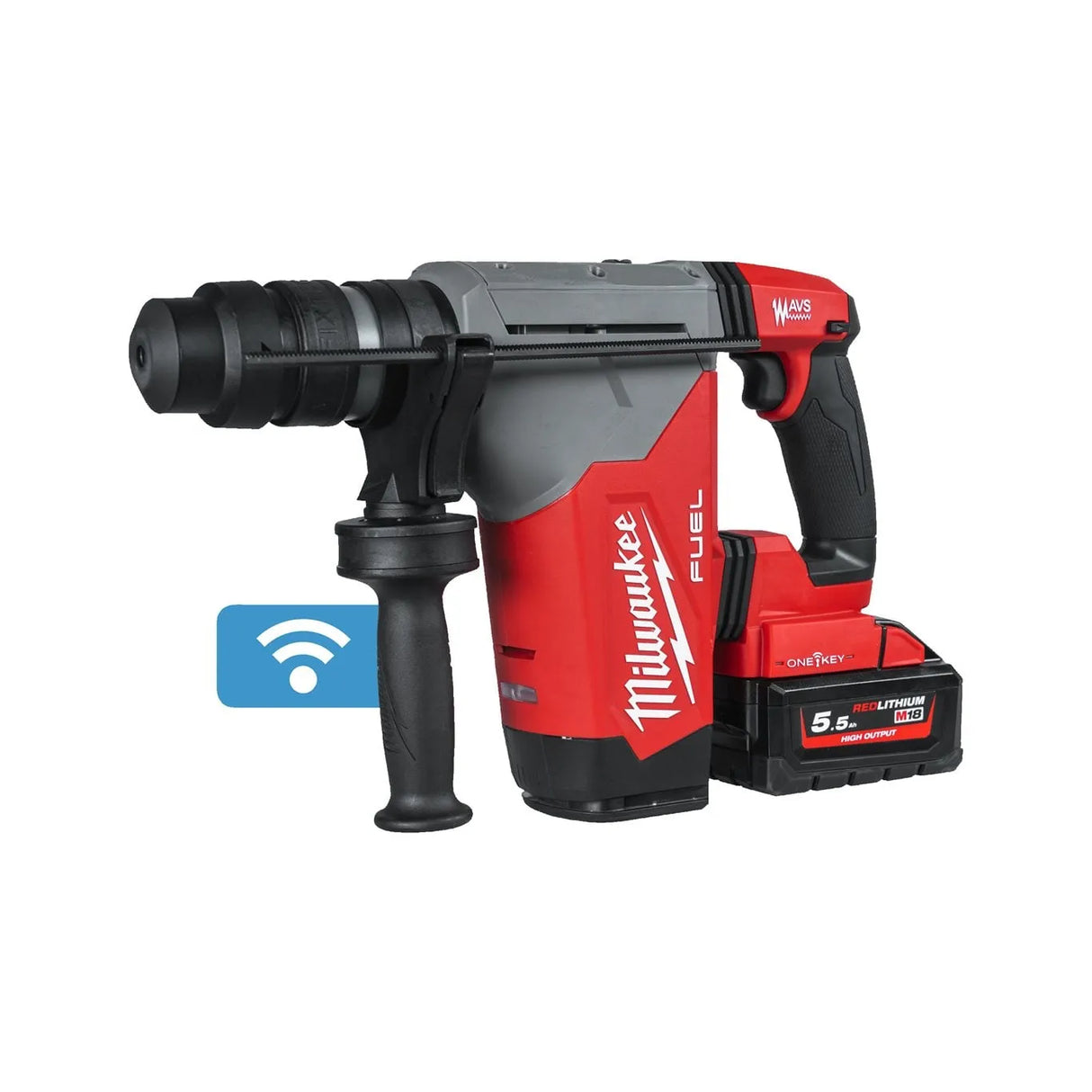 Milwaukee M18 FUEL 32mm SDS-Plus Hammer Drill with ONE-KEY & FIXTEC Chuck Kit (M18 ONEFHPX-552X)