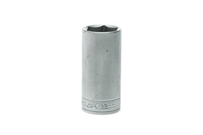Teng Tools 3/8'' Drive, Metric, Deep, 6 Point, Sockets - 22mm