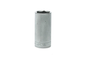 Teng Tools 3/8'' Drive, Metric, Deep, 6 Point, Sockets - 22mm