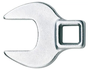 Teng Tools M386519-C 3/8" Crow Foot Wrench – 19mm Open End, Satin Finish
