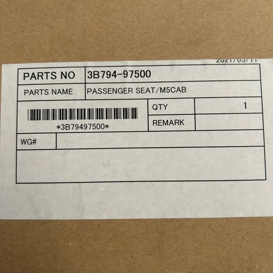 Passenger Seat For Kubota M5 Cab 