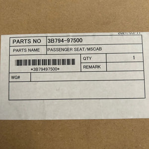 Passenger Seat For Kubota M5 Cab 