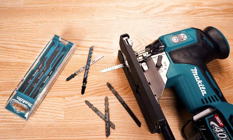 Makita B-44410 Jigsaw Blade Set | 10-Piece Assorted Blades for Wood, PVC, and Metal Cutting