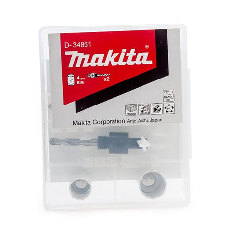 Makita D-34861 Bi-Metal Holesaw Set (20mm-51mm) | Fast, Durable Cutting for Metal, Wood, and Plastic