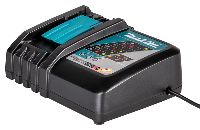 Makita DC18RC 7.2V-18V LXT Multi-Voltage Compact Charger | Rapid Charging & Optimum Battery Care