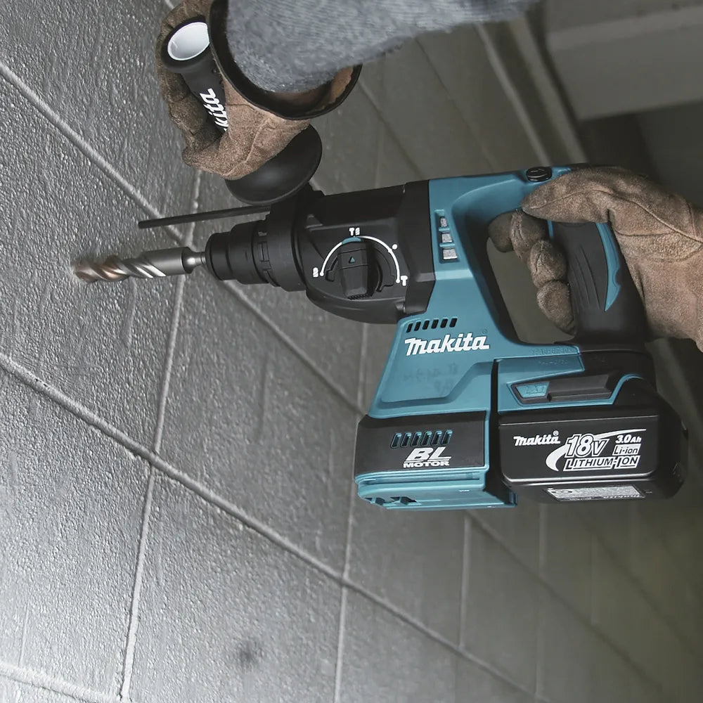 Makita DHR242RTJ 18V SDS+ Brushless Rotary Hammer Drill (2x5Ah) | High Performance & Versatility