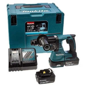 Makita DHR242RTJ 18V SDS+ Brushless Rotary Hammer Drill (2x5Ah) | High Performance & Versatility
