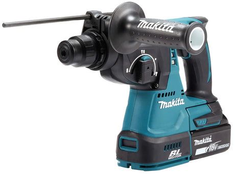 Makita DHR242RTJ 18V SDS+ Brushless Rotary Hammer Drill (2x5Ah) | High Performance & Versatility