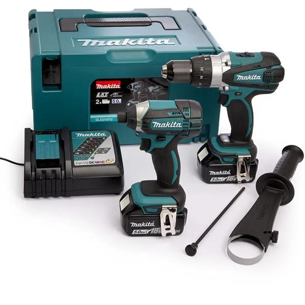 Makita DLX2145TJ 18V Drill & Impact Driver Twin Pack (2x5Ah) | High Performance Cordless Kit