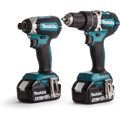 Makita DLX2180TJ 18V LXT Combi Drill Impact Driver Twin Kit (2x5Ah) | Brushless Power & Extended Runtime